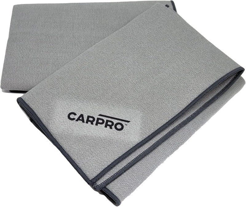 CarPro GlassFiber Microfiber Towel - Car Wash Drying Towel Spotless Glass Windshield & Windows, MicroFiber Edge, Lint & Tag Free, Cleaning Cloth Towel Car Washing, Drying & Auto Detailing (Pack of 1) - Image 1