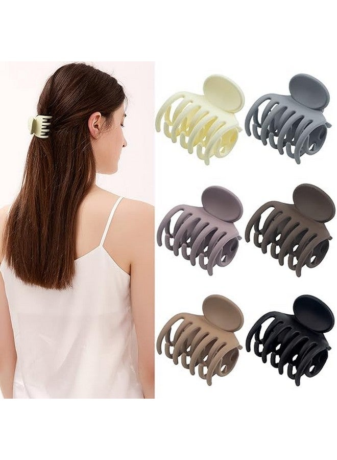 ZEELPETAL Hair Clips for Women Stylish Latest - Medium Size Clutcher for Women Hair, Claw Clips for Girls, Hair Clutches for Women, Hair Accessories for Women, 6 pc, MultiColor. - Image 1