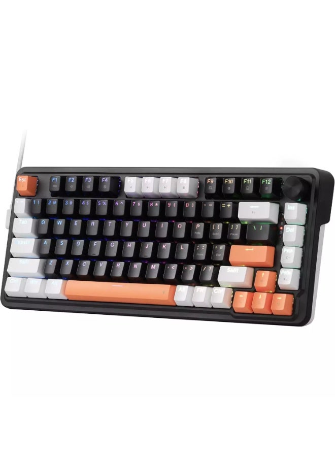 K714 Landshaker Rapid Trigger HE Gaming Magnetic Keyboard, Hyper-Fast Actuation Magnetic Switch, Actuation Point Adjustable, 8K Hz Polling Rate, Dedicated Control Knob