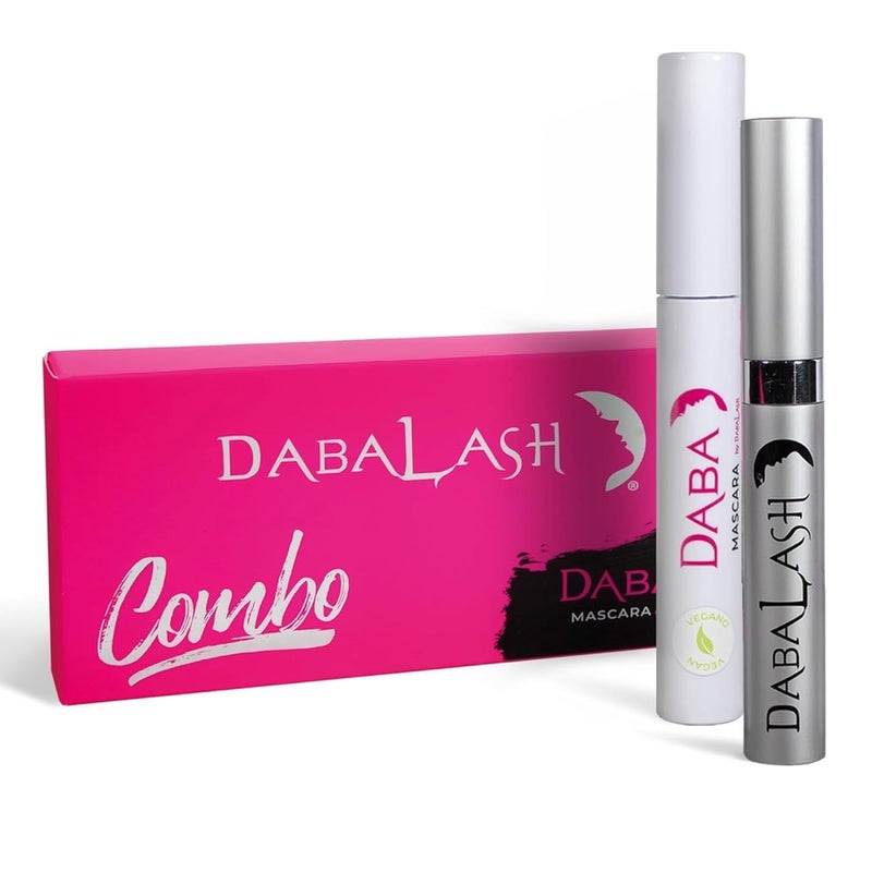 DABALASH Vegan Combo â€“ Professional Eyelash & Brow Growth Serum + Gentle Vegan Mascara â€“ Promotes the Appearance of Naturally Longer, Fuller & Thicker Lashes + Brows â€“ 0.18 oz & 0.3 oz - Image 1