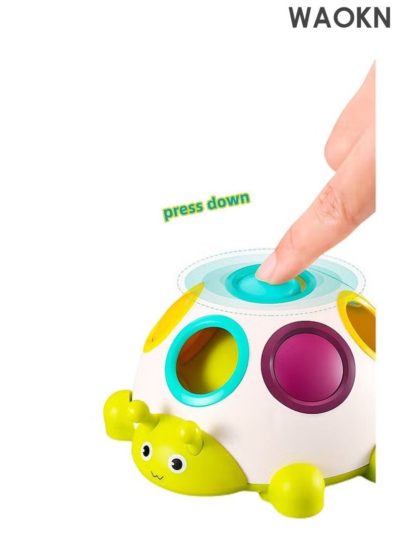 دبليو أيه أو كي أن 1 قطعة لعبة خنفساء الأصابع ألعاب الأطفال ألعاب الأطفال الصغار ألعاب الأطفال المكعب التعليمية للأطفال ألعاب رياضية للأطفال ألعاب تعليمية مبكرة لعبة على شكل خنفساء خنفساء صغيرة ملونة - Image 3