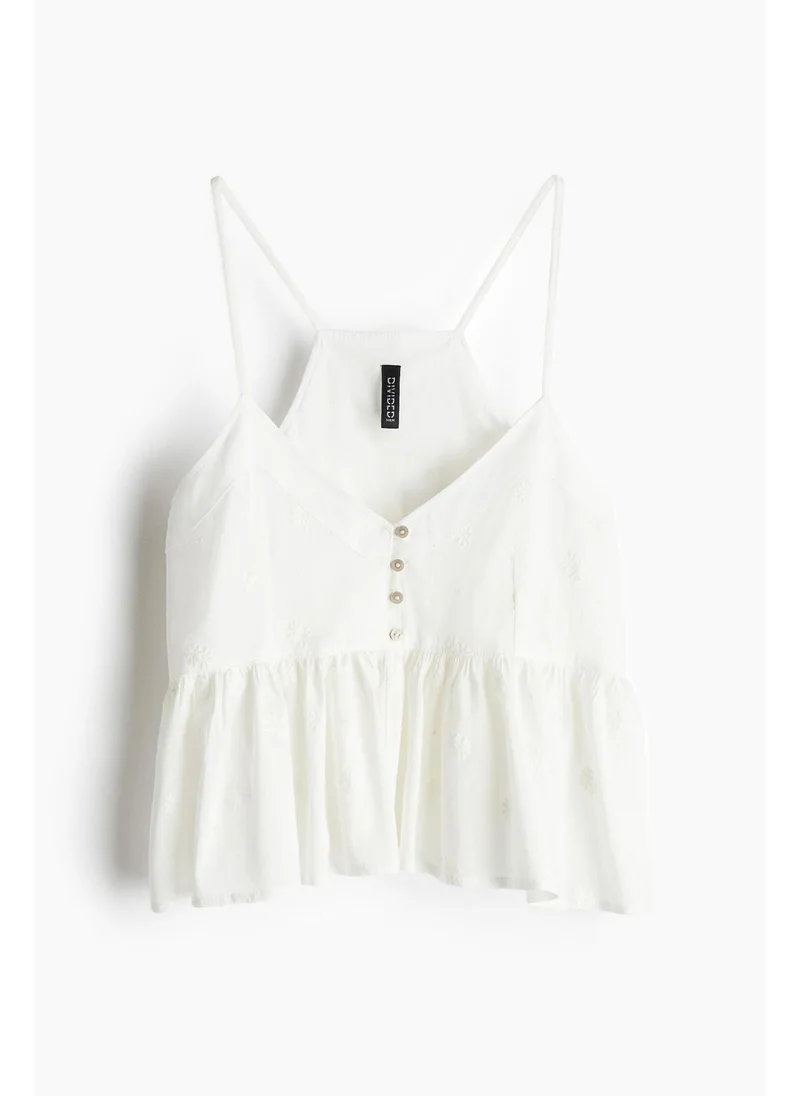 اتش اند ام Peplum strappy top