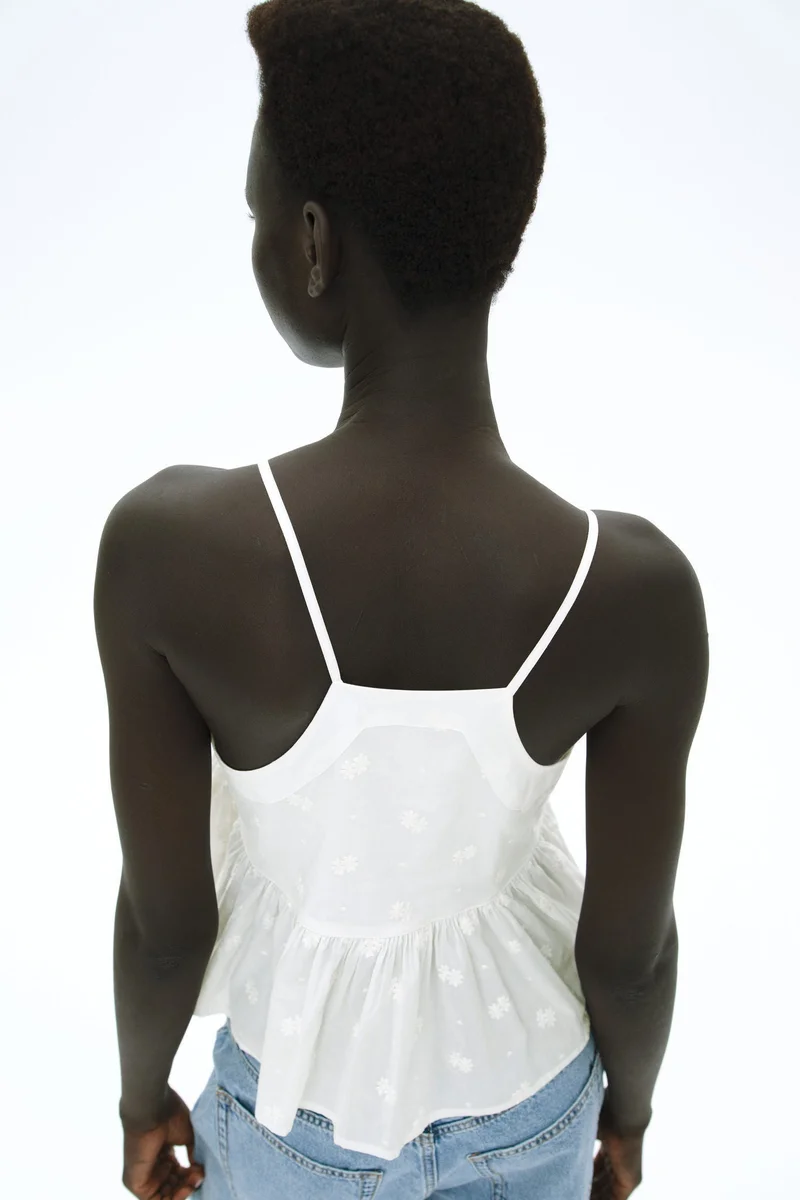 H&M Peplum strappy top