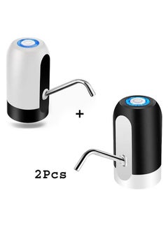 AGD 2-Piece Portable Automatic Electric Pumping Water Dispenser USB Charging Port 