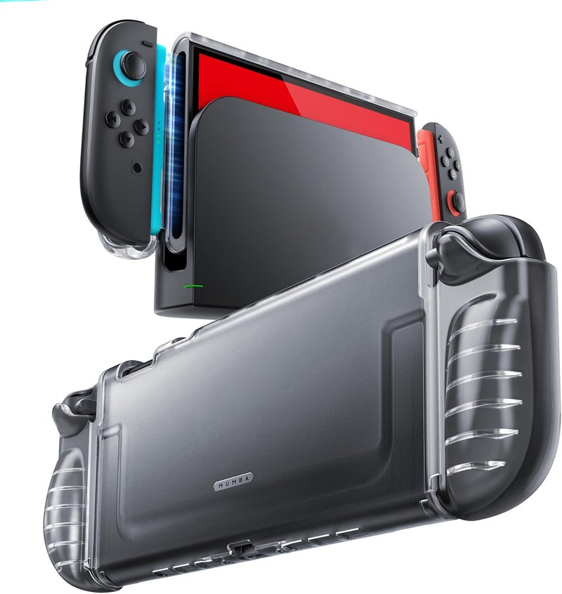 Mumba Clear Case for Nintendo Switch 2 2025, Crystal Protective Clear Cover with Quick-Release Joy-Con Design and TPU Grip Compatible with New Nintendo Switch 2 8 Inch Console - Image 1