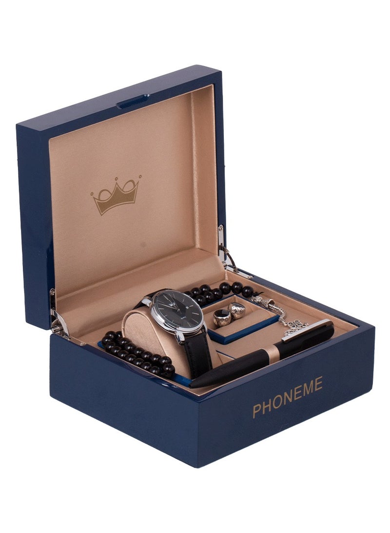 فونيم طقم فونيم اسود فضي رويال - Image 2