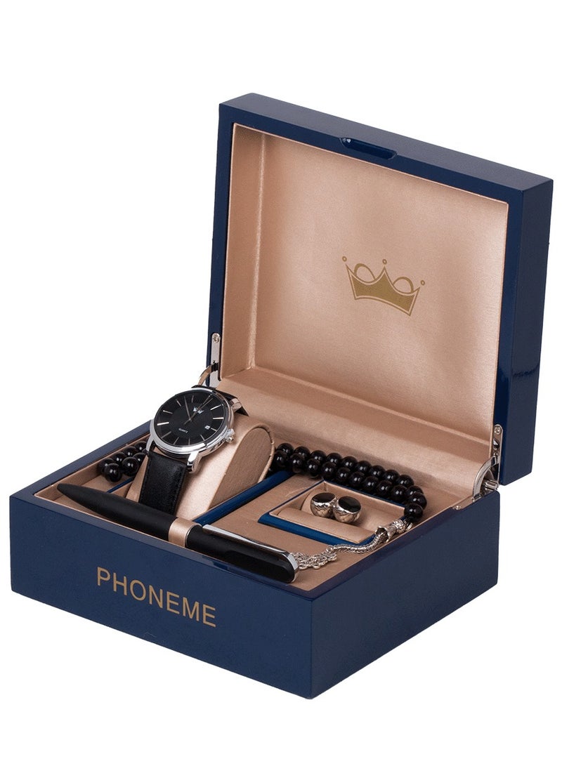 فونيم طقم فونيم اسود فضي رويال - Image 1