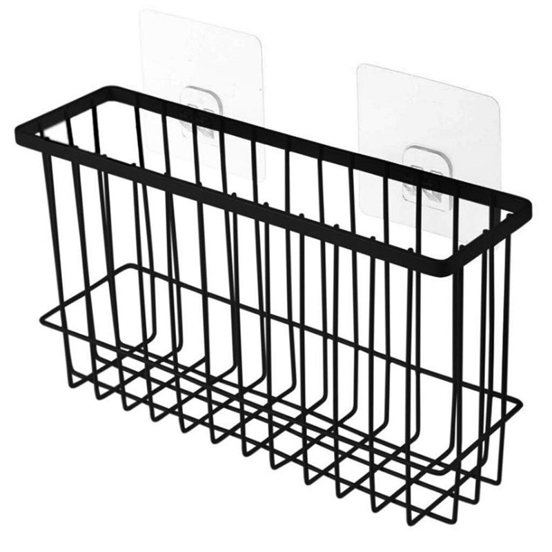 NANIAAY Wall Mounted Stainless Steel Self Adhesive Bathroom Self Storage Shampoo, Soap, Lotions, Oil and Liquid Conditioner Holder Bath Wall Hanging Basket - Image 1