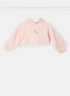 Girls Gradient Monogram Hoodie