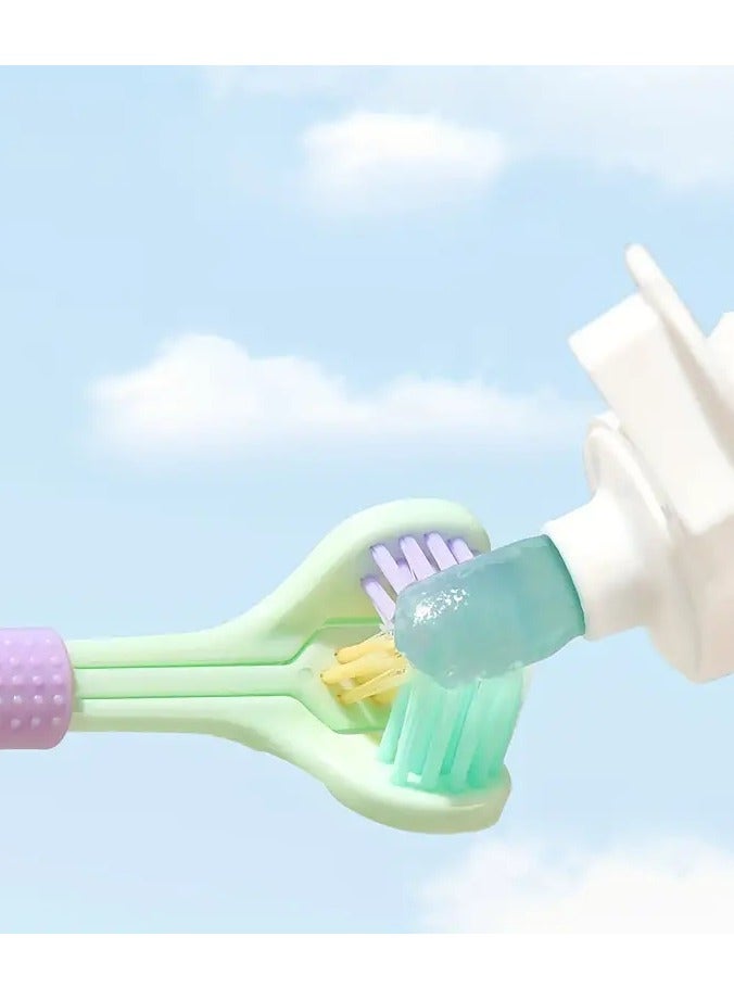Goolsky 360° Soft Bristle 3-Sided Toothbrush - Gentle, Deep Clean for Teeth & Gums, Non-Slip Handle, Travel-Friendly - Image 3