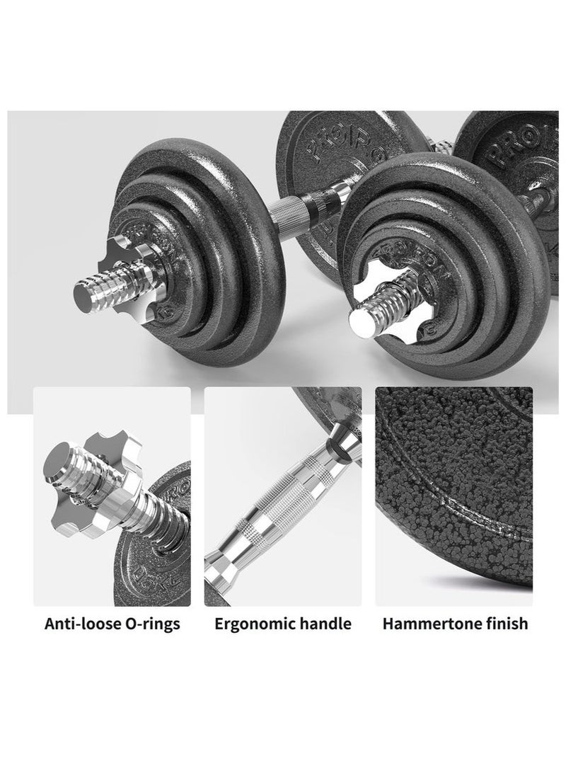 3-in-1 Adjustable dumbbell Set, Barbell and Push-up Stand,Heavy Adjustable Dumbbell Barbell Set 20kg Weight set for Option, Metal Dumbbell Grip and Barbell Bar