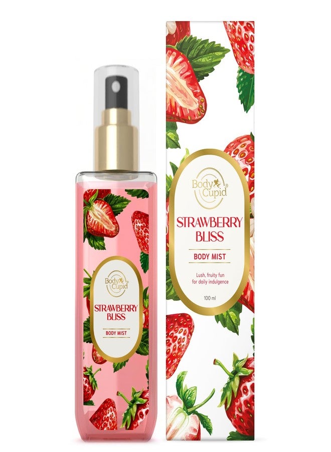 بودي كيوبيد معطر للجسم برائحة الفراولة المنعشة من بودي كيوبيد | يدوم طويلاً | برائحة الفواكه المنعشة | 100 مل - Image 1