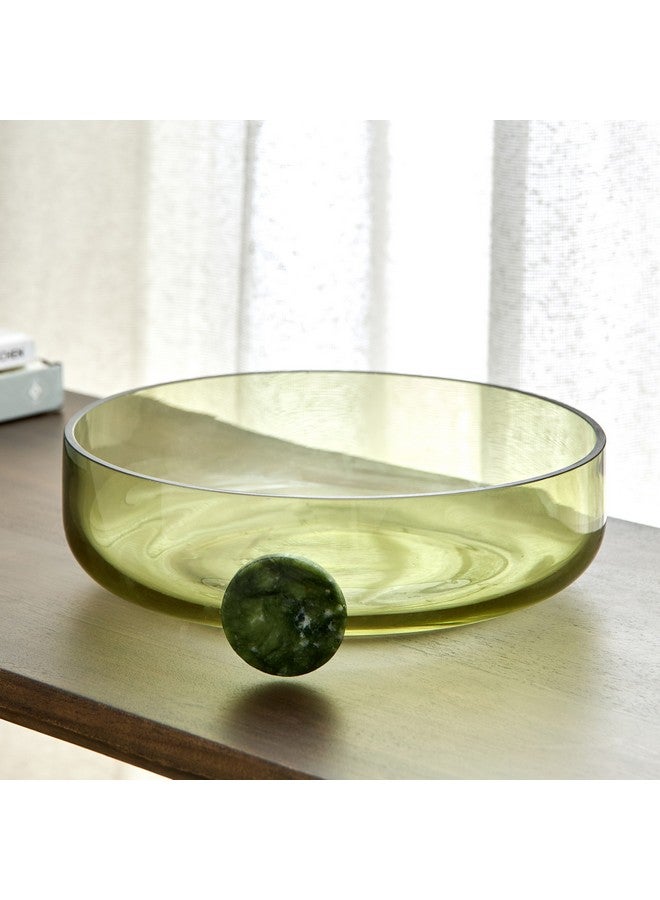 Home Box Auden Glass Deco Bowl with Handle 26 x 7 x 23 cm  - Image 2