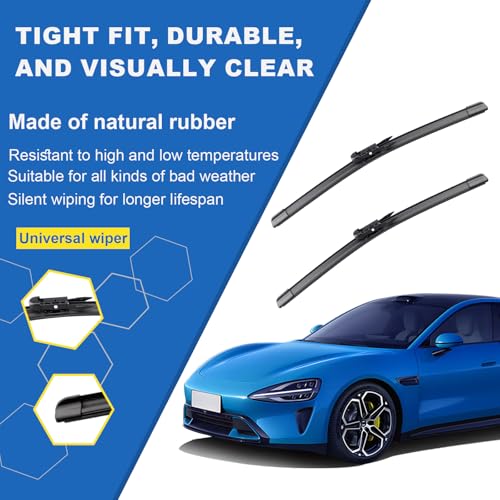 SIMPWIBLD 3 Factory Wiper blades Replacement For 2012-2018 Ford Focus Original Equipment Replacement Windshield Wiper Blades Set 28"+28"+12" (Set of 3) Pinch Tab - Image 4