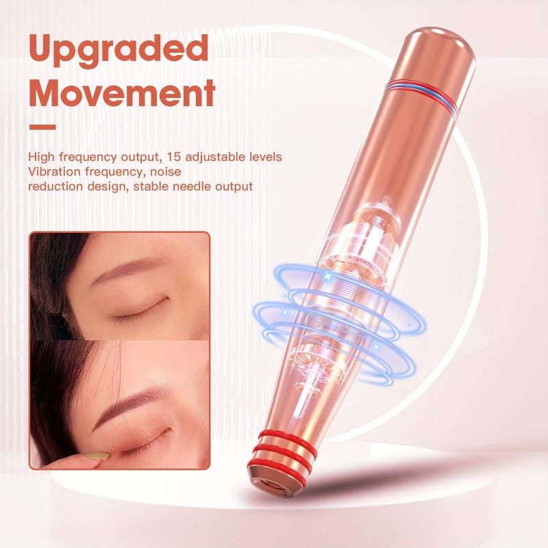 Silver Beauty Pen Maintenance Set With Six 0.25mm Replacement Cards Battery Free - Image 5