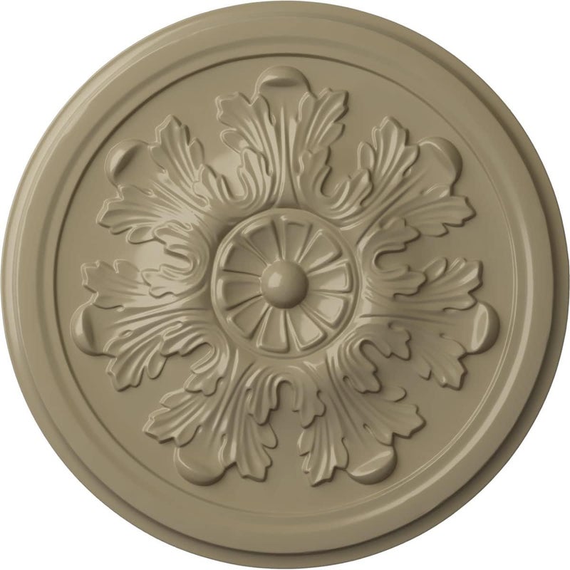 Ekena Millwork CM12LEGDF 12-3/4" × 7/8" ميدالية سقف ليغاسي أكانتوس، صحراء غوبي - Image 1