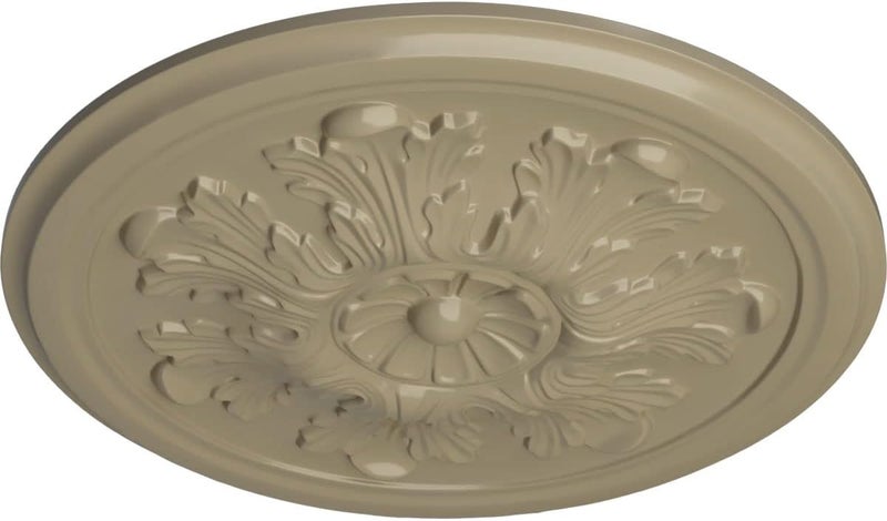 Ekena Millwork CM12LEGDF 12-3/4" × 7/8" ميدالية سقف ليغاسي أكانتوس، صحراء غوبي - Image 2