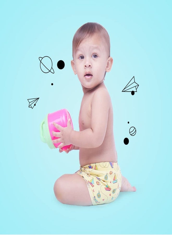 SNUGKINS سراويل تدريب الأطفال على استخدام المرحاض من سناغكنز | قطن نقي 100% | قابلة للغسل وإعادة الاستخدام | (مقاس 3، يناسب من 3 إلى 4 سنوات) | تصميم قلوب شراعية، عبوة من قطعة واحدة، للجنسين - Image 2