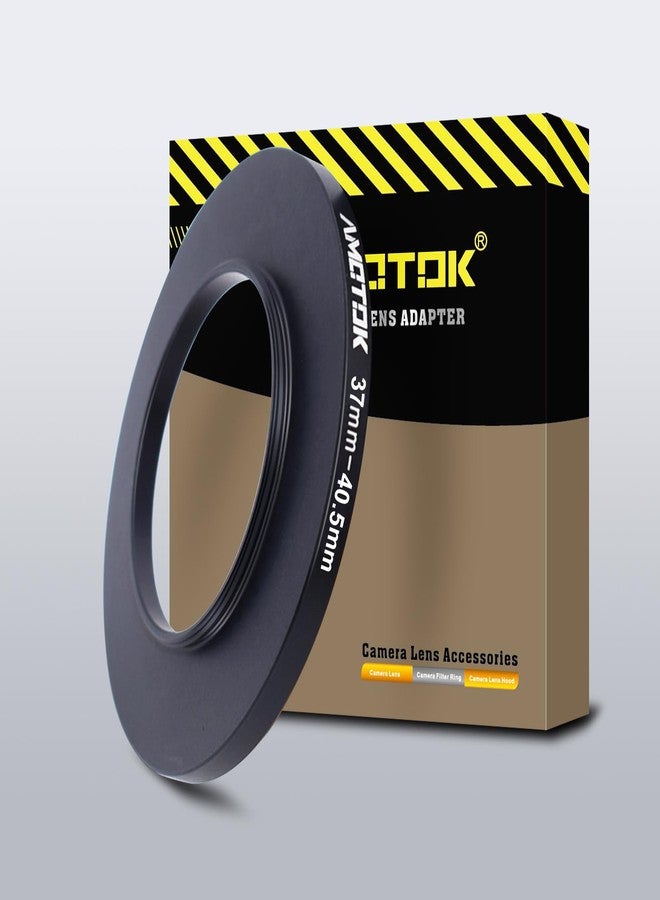 AMOTOK 37mm Lens to 40.5mm Camera Lens Adapter,37mm to 40.5mm Filter Step up Ring Adapter Ring,Compatible All 40.5mm Filter Accessory - Image 1
