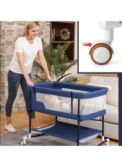 Arabest Baby Bassinet, Baby Basinet Bedside Sleeper, Easy to Fold Portable Crib Side Bassinet  - Image 4