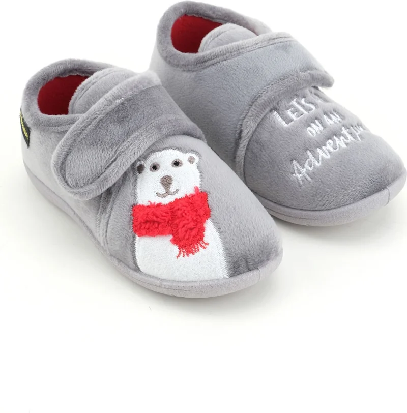 جيزر Winter Velcro Adjustable Comfortable Sole Boys Slipper Shoes