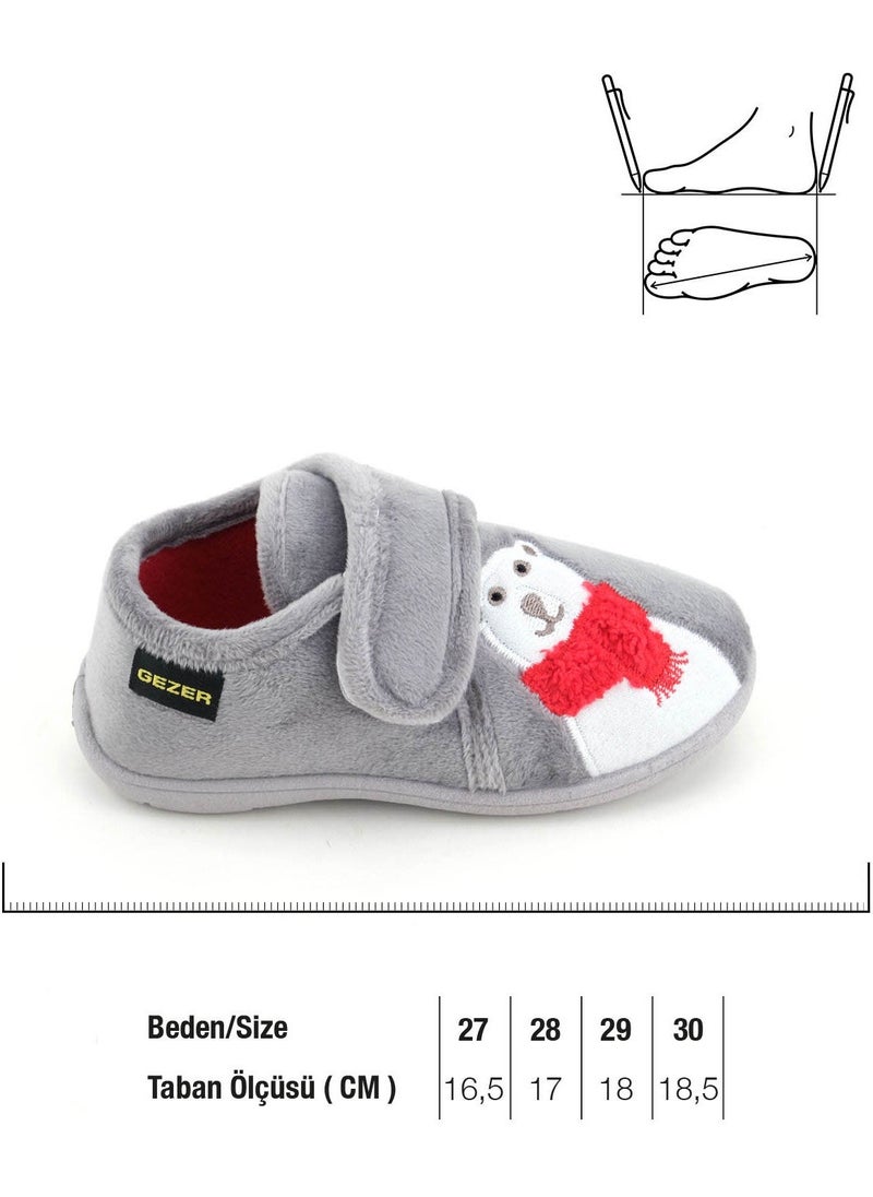 Gezer - Winter Velcro Adjustable Comfortable Sole Boys Slipper Shoes - Image 1