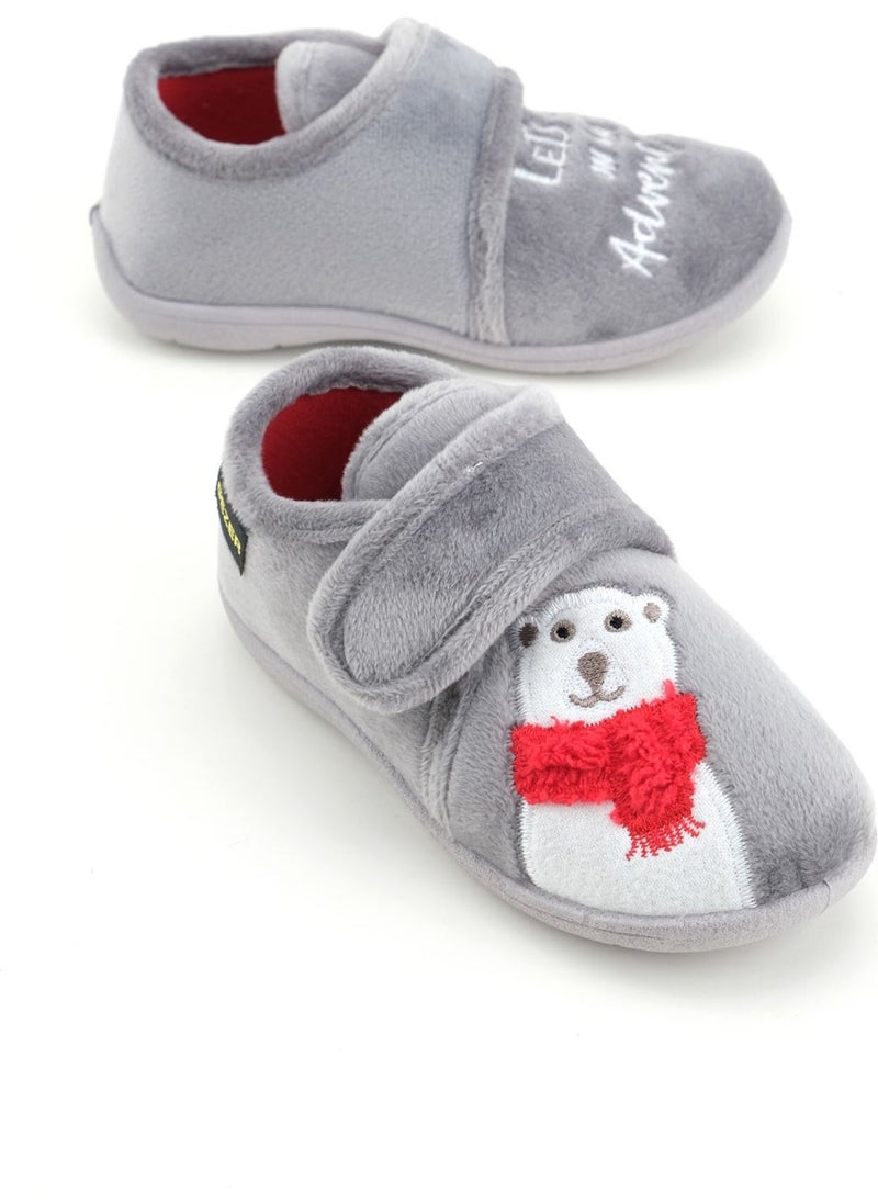 Gezer - Winter Velcro Adjustable Comfortable Sole Boys Slipper Shoes - Image 1