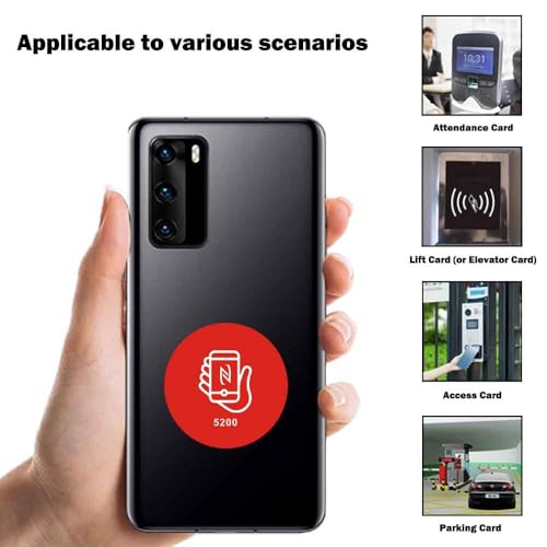 ARICEAN T5577/T5200 Writable 125kHz RFID Phone Sticker Adhesive Back Proximity ID Card Token Key Tag Rewritable (5 PCS) - Image 4