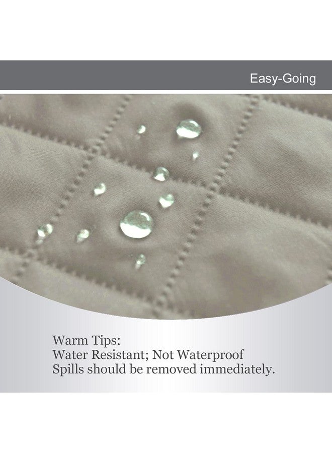 Easy-Going Reversible Oversized Couch Cover for 3 Cushion Couch Sofa Cover for Dogs Water Resistant Furniture Protector Cover with Foam Sticks for Pet (Oversized Sofa, Beige/Beige) - Image 3