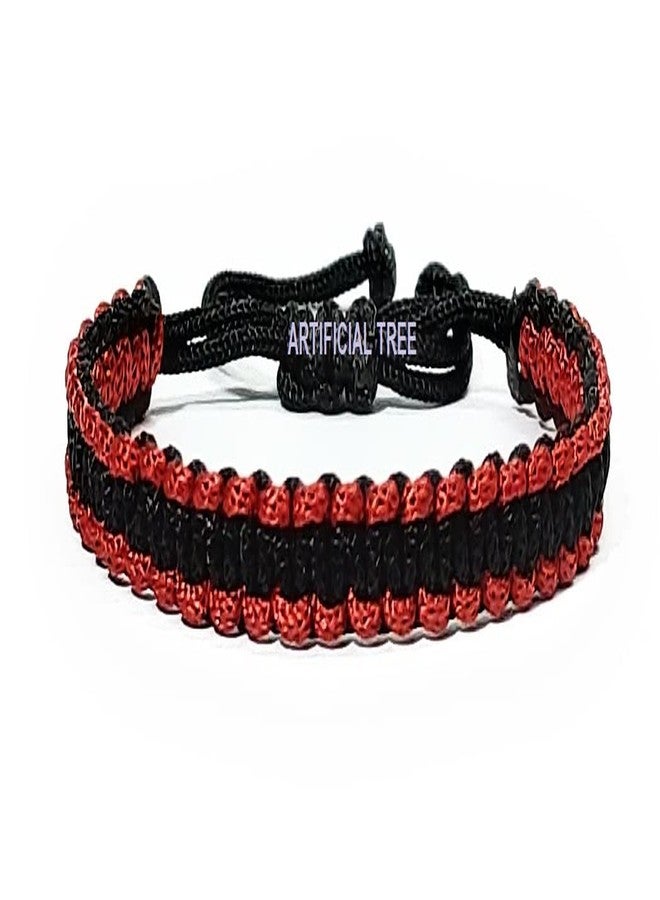 ARTIFICIAL TREE Handmade Nazar Black & Red Thread Bracelet Adjustable Bracelet for Women, Men, Girls & Boys 4 Piece (BLACK & RED) AT GIRLS BRCT 029 - Image 2
