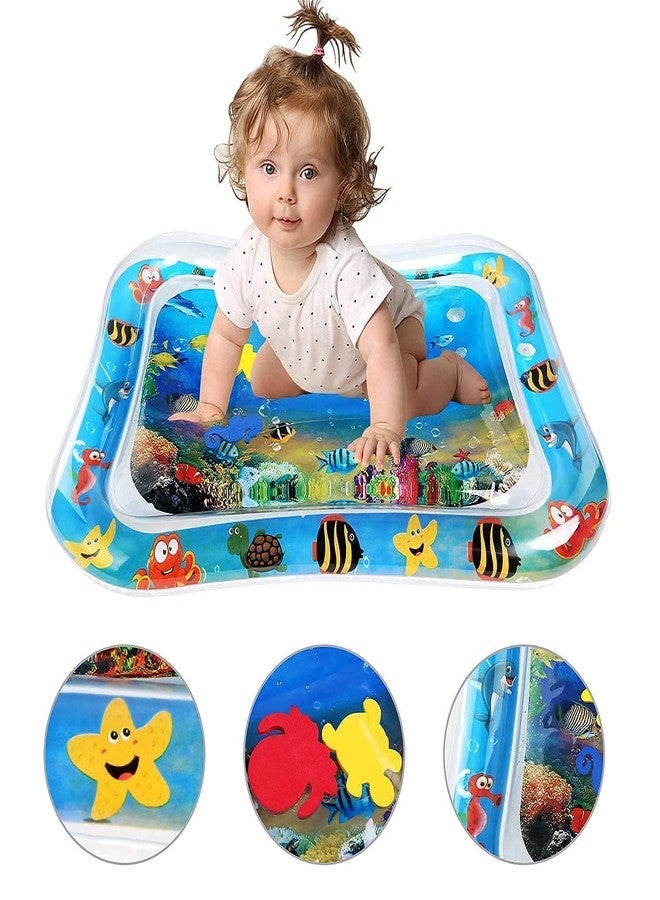 ConvertKitchen Baby Kids Water Play Mat Toys Inflatable Tummy Time Leakproof Water Play Mat, Fun Activity Play Center Indoor and Outdoor Water Play Mat for Baby Random Design,Pack of 1 Set - Image 1