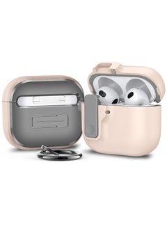 Elastic Cover Airpods 4 Generation Protective Cover Drop-resistant 2024 Suitable For Apple Earphone Case Simple Airpods Case-Color:Pink-Applicable Models:Airpods Pro2 Generation