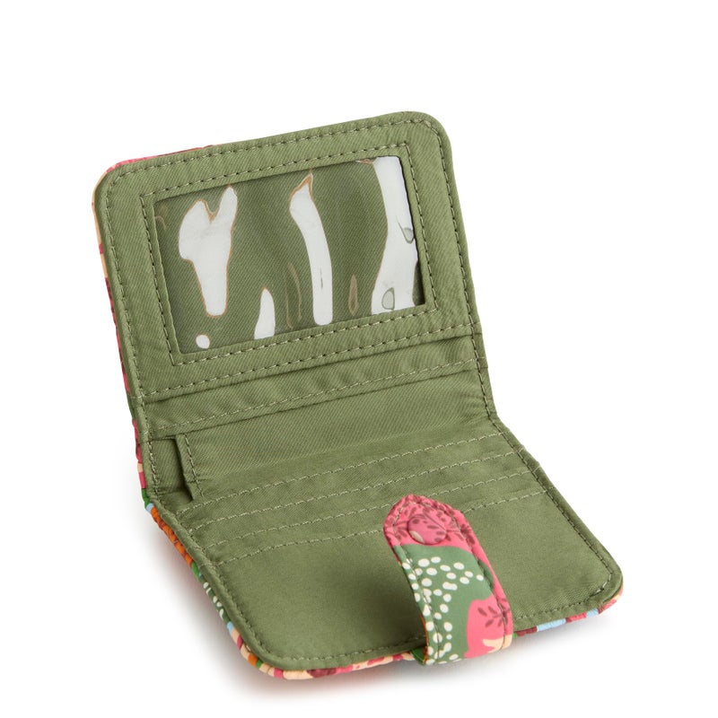 Vera Bradley Featherweight Small Tab Wallet, Leaf Me Not Paisley, One Size - Image 4