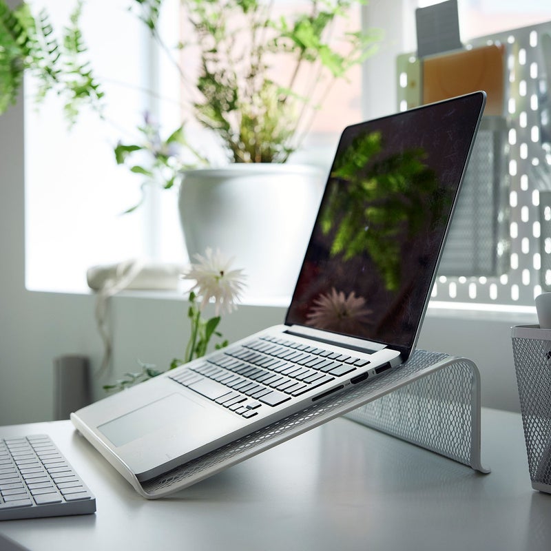 Baitique Laptop Stand, Ventilated Metal Mesh, White - Image 2
