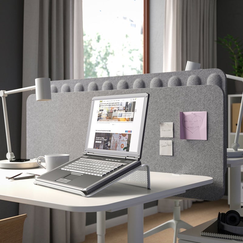 Baitique Laptop Stand, Ventilated Metal Mesh, White - Image 4