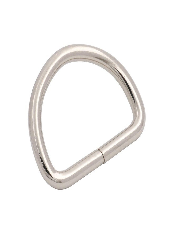 BIKICOCO Metal D-Rings Round Buckle, 1-1/2 x 1 Inch Non-Welded for Webbing Sewing DIY - Silver - Pack of 10 - Image 5