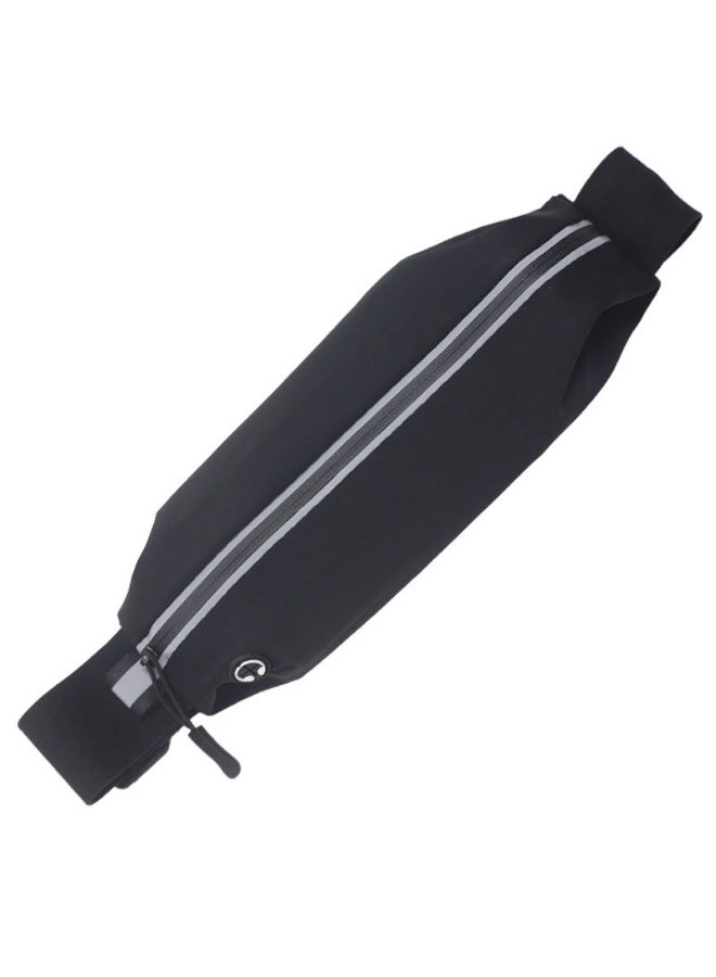 MANBO Sports Running Waist Pack for Men Women, Outdoor Running Gear, Elastic Reflective Waterproof Phone Bag, Slim Body-Hugging Fanny Pack - Image 1