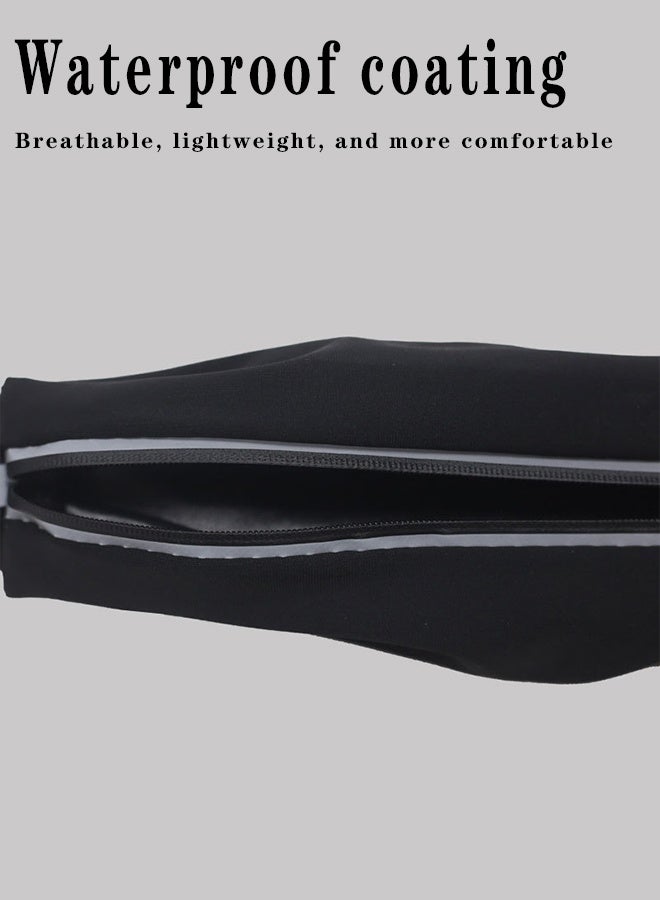 MANBO Sports Running Waist Pack for Men Women, Outdoor Running Gear, Elastic Reflective Waterproof Phone Bag, Slim Body-Hugging Fanny Pack - Image 4