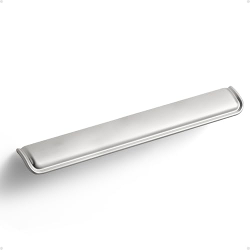 SORWDUERM 5 Pack 63 lnch160mm Brushed Nickel Cabinet Cup Pulls Kitchen Hardware Cabinet Handles Drawer Pulls Bathroom Cupboard Drawer Handles - Image 1