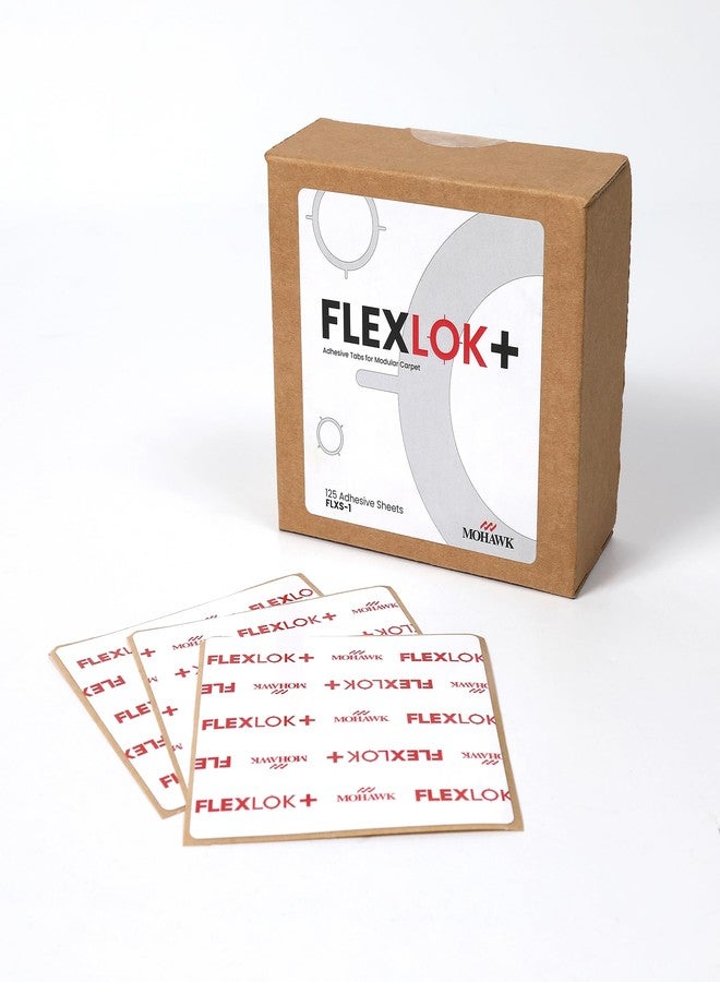 Mohawk Carpet Tile Tape, 4"x4" Flexlok+ Adhesive Installation Tabs (125-Pack) - Image 1