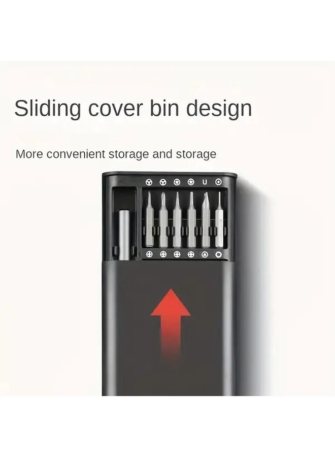 25 In 1 Silvery Precision Screwdriver Set For Mobile Phone And Tablet Repair - Image 4