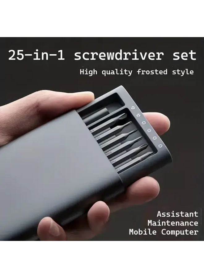 25 In 1 Silvery Precision Screwdriver Set For Mobile Phone And Tablet Repair - Image 5