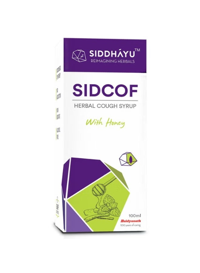 SIDCOF Cough Syrup 100Ml With Honey - Image 1