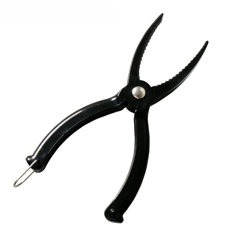 Generic New Design ABS Fish Grip Lure Pliers Fishing Tool Black