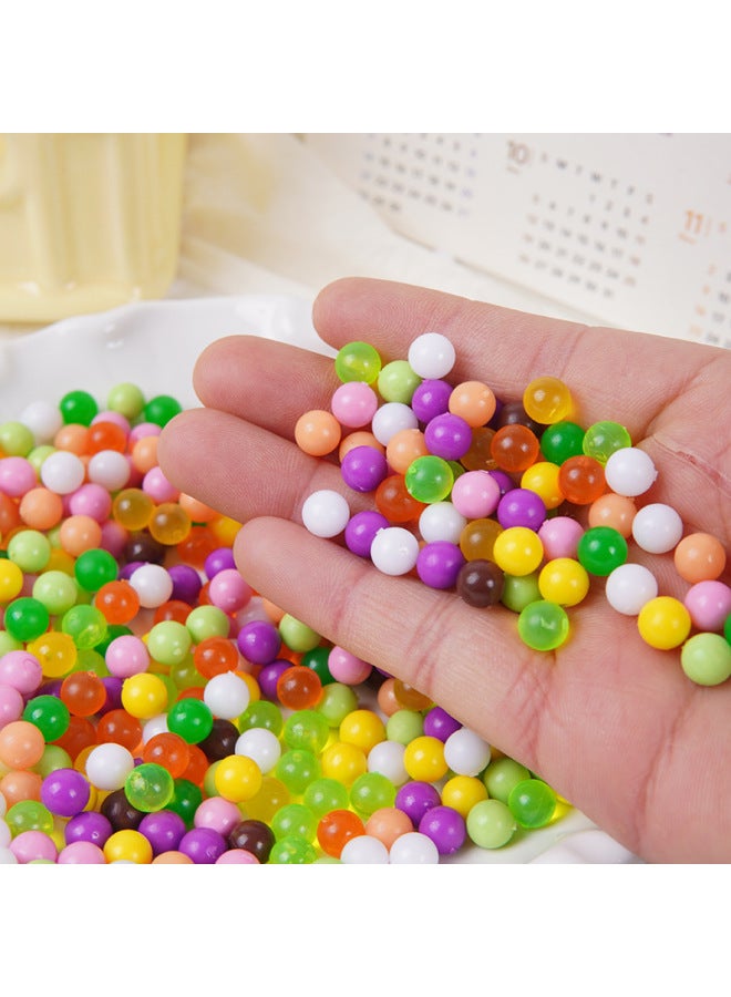 Loquat 0.6cm Simulation Diy Color Round Beads Taro Round Miniature Food Play Hand Jewelry Accessories Puzzle Play House Toys-Colour:One Bright Yellow Taro Ball - Image 2