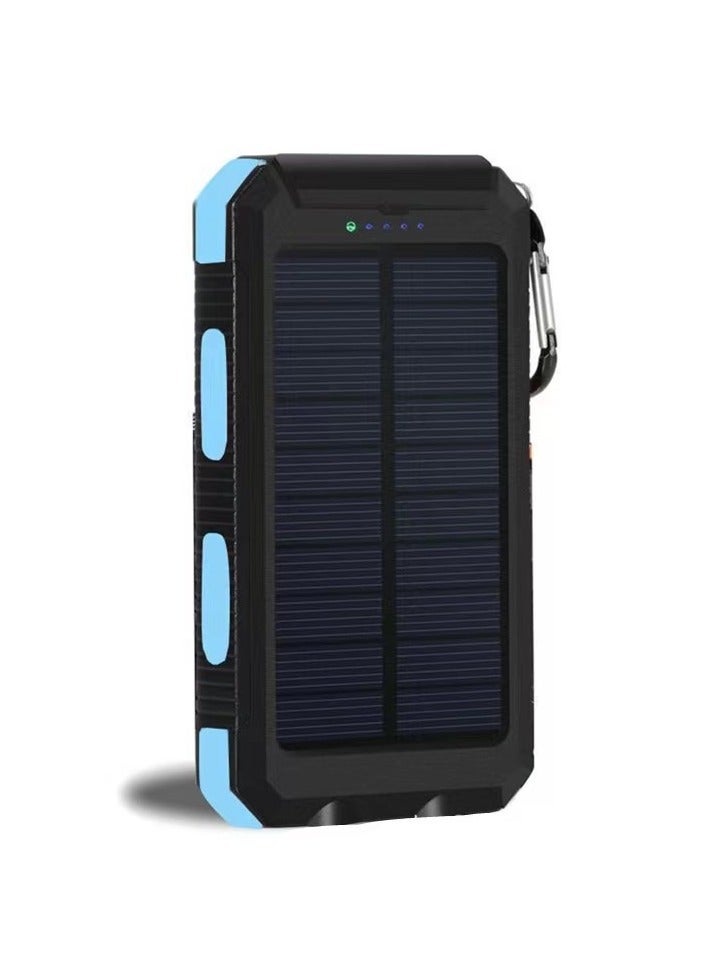 general Solar Charger Power Bank, 20000mAh Portable Phone Charger, Solar Battery Panel Charger with 2 LED Flashlight, Fast Charging Waterproof Solar Panel with Dual USB Outputs for Camping - Image 1
