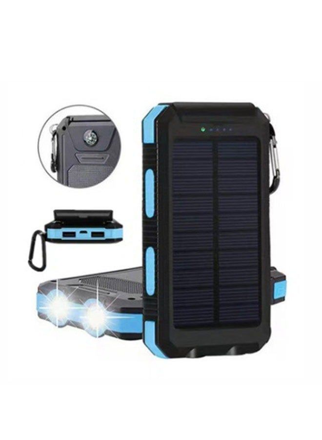 general Solar Charger Power Bank, 20000mAh Portable Phone Charger, Solar Battery Panel Charger with 2 LED Flashlight, Fast Charging Waterproof Solar Panel with Dual USB Outputs for Camping - Image 2