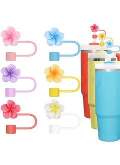 Generic Silicone Straw Covers for Stanley Cup - Set of 6, Compatible with 30 oz & 40 oz Cups, Funny Tumbler Accessories.  - Image 1