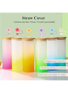 Generic Silicone Straw Covers for Stanley Cup - Set of 6, Compatible with 30 oz & 40 oz Cups, Funny Tumbler Accessories.  - Image 2
