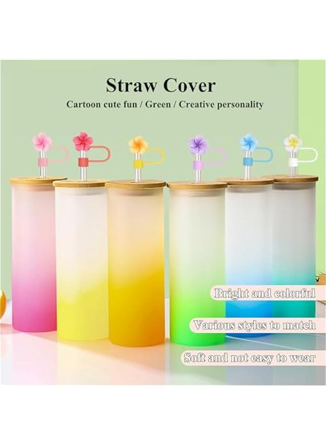 Silicone Straw Covers for Stanley Cup - Set of 6, Compatible with 30 oz & 40 oz Cups, Funny Tumbler Accessories.  - Image 2